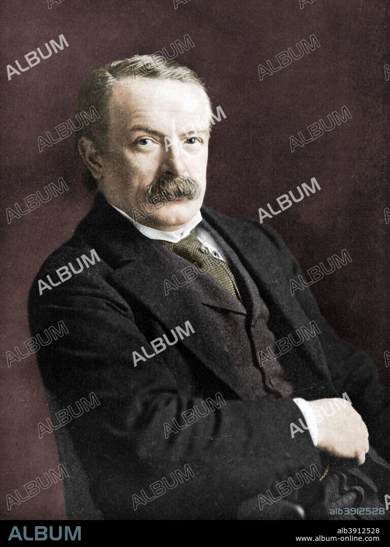 David Lloyd George, British politician, c1920. Liberal Party MP Lloyd George (1863-1945) served as Prime Minister  Prime Minister during the later half of World War I. Illustration from The Illustrated War Record of the Most Notable Episodes in the Great European War 1914-1918, seventh edition, (The Swarthmore Press Ltd, London, c1920). (Colorised black and white print).