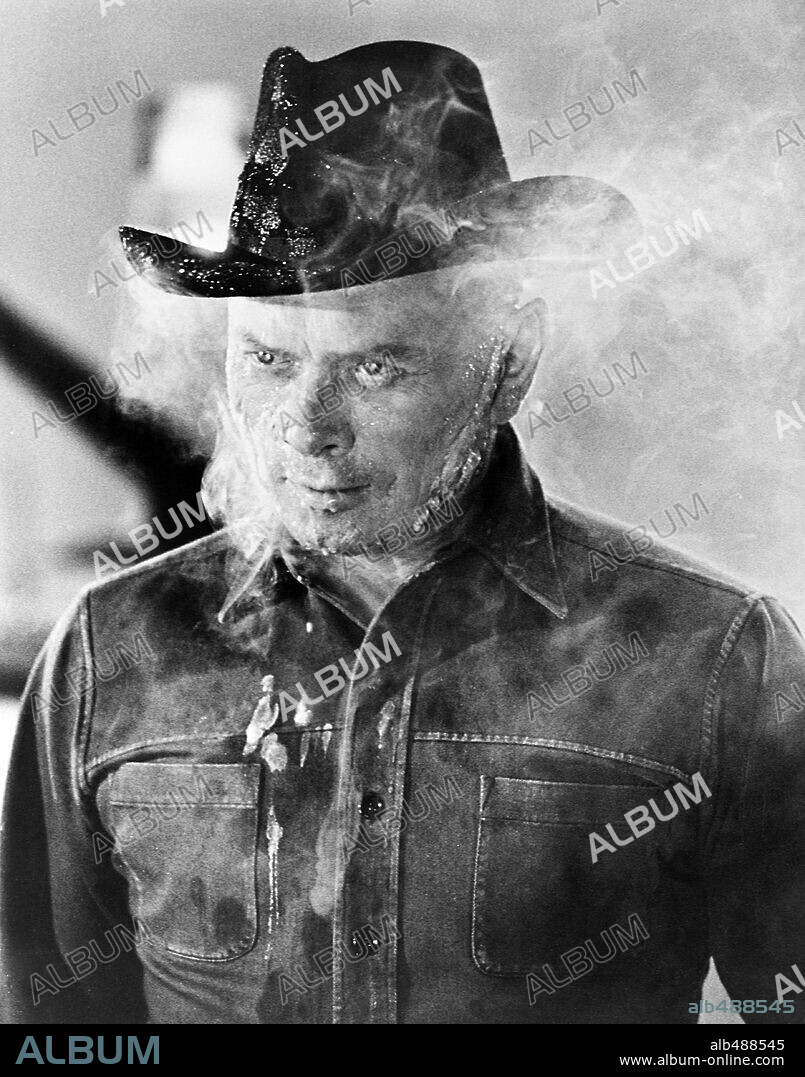 YUL BRYNNER in WESTWORLD, 1973, directed by MICHAEL CRICHTON. Copyright M.G.M.