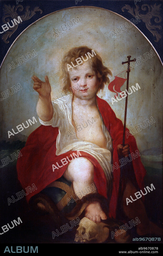 JUAN DE ROELAS. ROELAS , JUAN DE LAS. PINTOR Y RELIGIOSO ESPAÑOL . SEVILLA 1558 -1625. " NIÑO JESUS " , OLEO. COLECCION MILLAN DELGADO . SEVILLA JESUCRISTO.