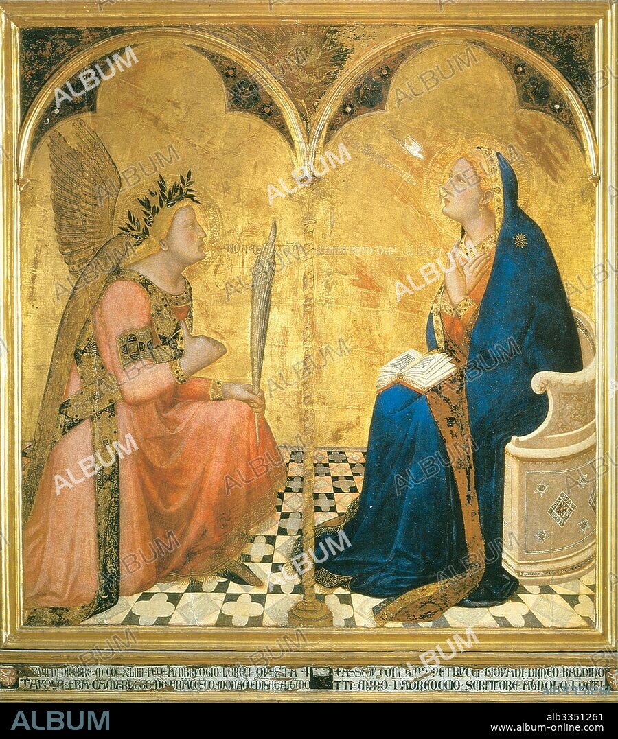 AMBROGIO LORENZETTI. The Annunciation.