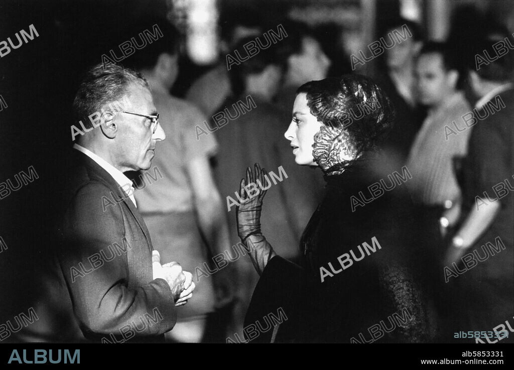 The movie about the life and loves of composer Franz Liszt directed by George Cukor,starred Dirk Bogarde as Liszt and model Capucine as Princess Sayn- Wittgenstein. Director Cukor and Capucine.