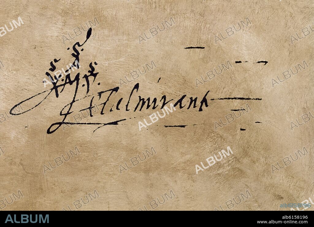 FIRMA MANUSCRITA DE COLON- S XV.