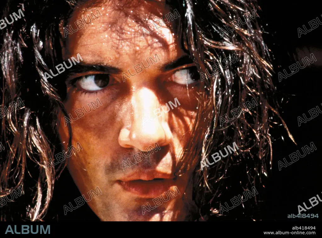 Antonio Banderas in Desperado (1995), British postcard. Ant…