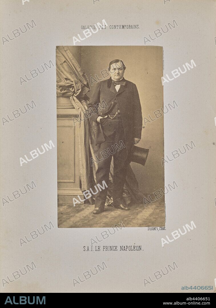 Son altesse impériale le Prince Napoléon, André Adolphe-Eugène Disdéri (French, 1819 - 1889), Paris, France, 1862, Albumen silver print, 8.6 × 5.1 cm (3 3/8 × 2 in.).