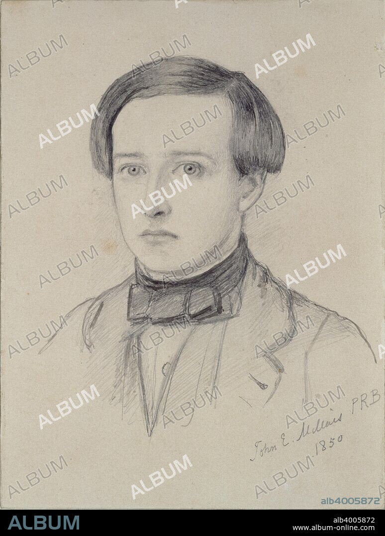 Portrait of Charles Allston Collins, 1850. Dimensions: height x width: sheet 16.6 x 12.5 cm.