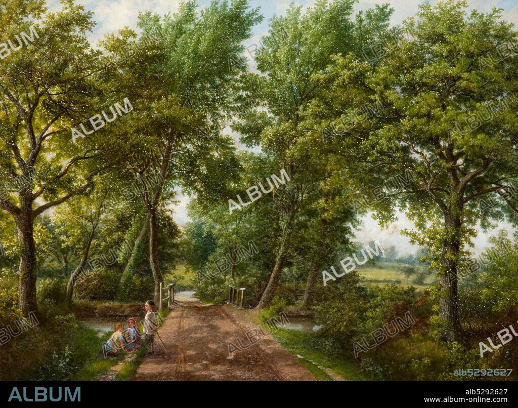 J. JOLLY. Hobb Moor Road Ford, Birmingham, 1870s.