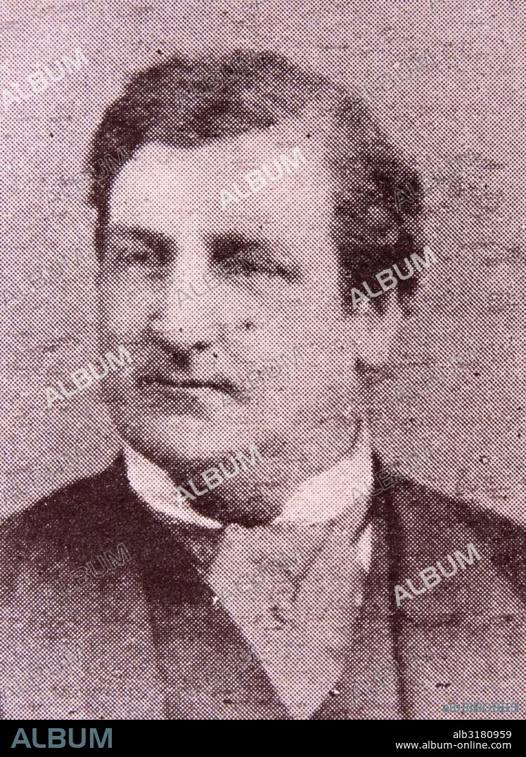 Photographic portrait of Richard Bourke, 6th Earl of Mayo (1822-1872)  a statesman and prominent member of the British Conservative Party from Dublin, Ireland. Dated 19th Century.