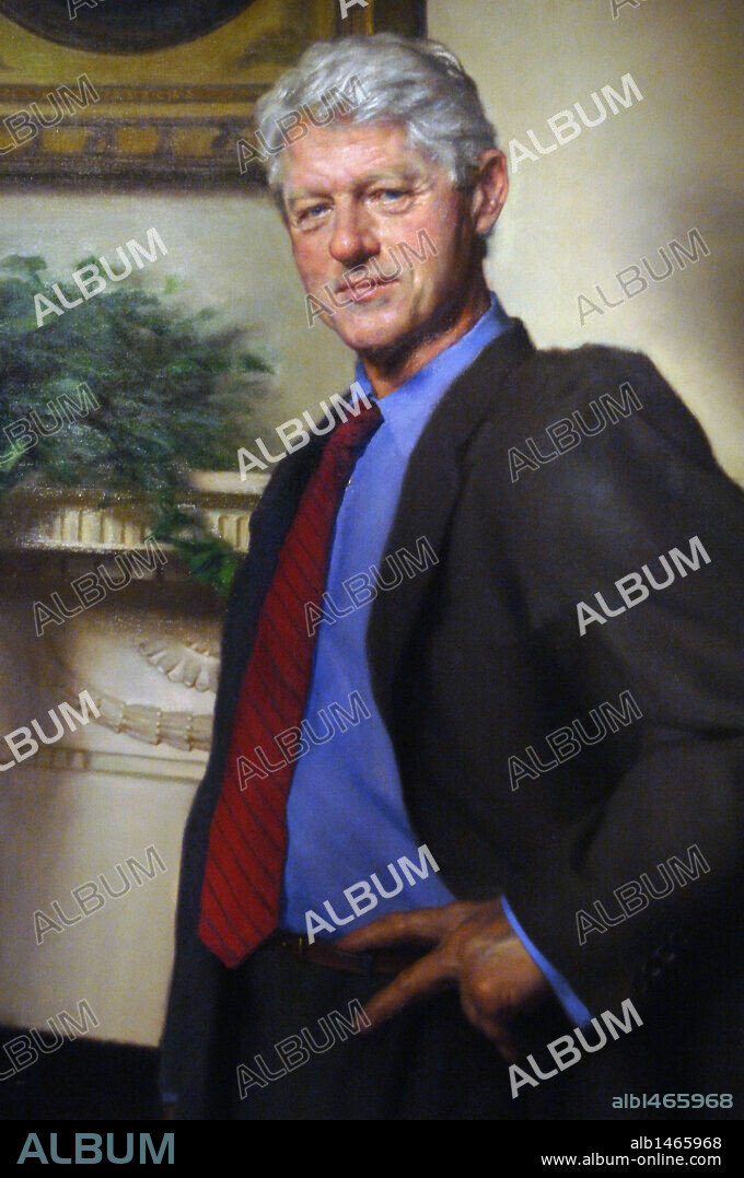 William Jefferson "Bill" Clinton (born 1946). American politician. 42nd President of the United States (1993-2001). Portrait (2005) by Nelson Shanks (born 1937). National Portrait Gallery. Washington D.C. United States.