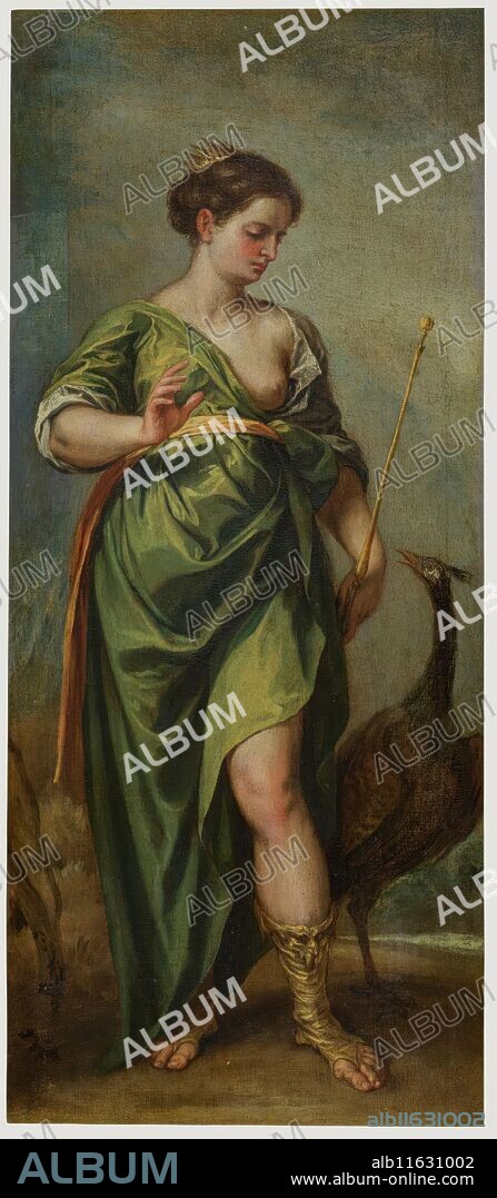 Alonso Cano / 'La diosa Juno'. 1638 - 1651. Óleo sobre lienzo, 105,3 x 45,5 cm.