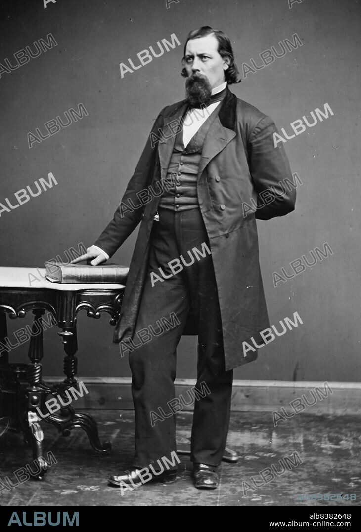 Ward H. Lamon of PA, between 1855 and 1865. [Writer, lawyer, US Marshal, bodyguard of Abraham Lincoln].