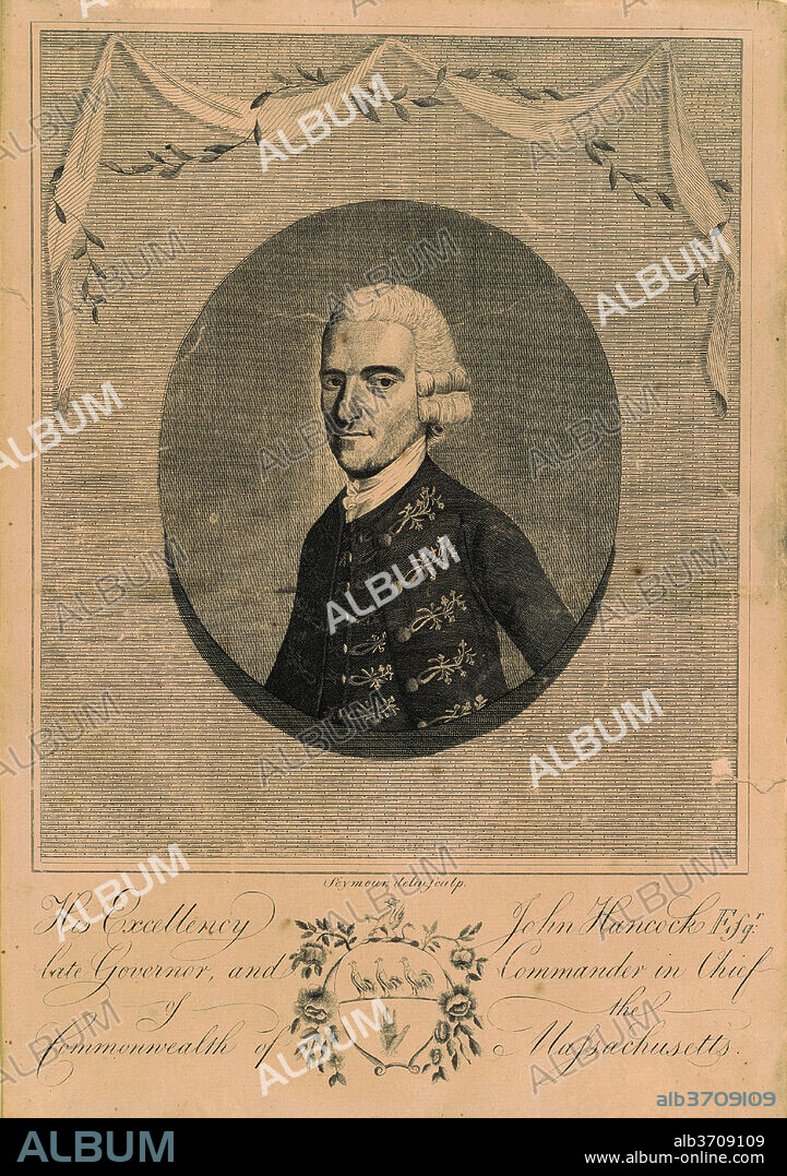 JOSEPH H. SEYMOUR. His Excellency John Hancock, Esquire. Dated: c. 1794. Dimensions: sheet: 33.34 × 23.5 cm (13 1/8 × 9 1/4 in.). Medium: engraving in black on wove paper.