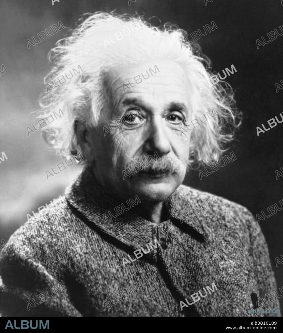 Einstein, circa 1947 by Orren Turner of Princeton, New Jersey. Albert Einstein (March 14, 1879 - April 18, 1955) was a German-born theoretical physicist. He developed the general theory of relativity, one of the two pillars of modern physics. He is best known in popular culture for his mass-energy equivalence formula E = mc2. He received the 1921 Nobel Prize in Physics "for his services to Theoretical Physics, and especially for his discovery of the law of the photoelectric effect". He was visiting the US when Hitler came to power in 1933, and did not go back to Germany. He settled in America becoming a citizen in 1940. He helped alert President Roosevelt that Germany might be developing an atomic weapon, and recommended that the US begin similar research. He was in support of defending the Allied forces, but largely denounced using the discovery of nuclear fission as a weapon. Later, together with Bertrand Russell, Einstein signed the Russell-Einstein Manifesto, which highlighted the danger of nuclear weapons. Einstein was affiliated with the Institute for Advanced Study in Princeton until his death in 1955, at the age of 76. His great intelligence and originality have made the word Einstein synonymous with genius.