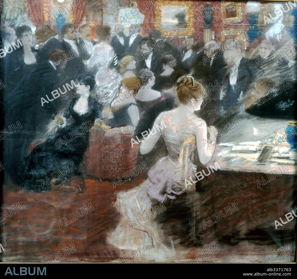 GIUSEPPE DE NITTIS. The Salon of Princess Mathilde.