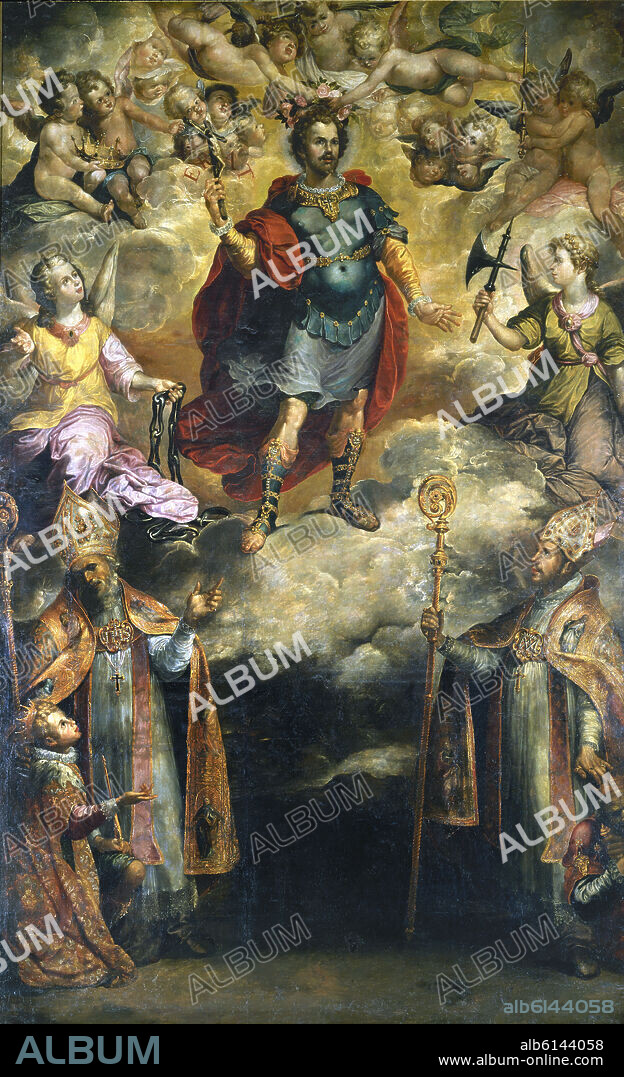 FRANCISCO HERRERA EL VIEJO. APOTEOSIS DE SAN HERMEREGILDO - HACIA 1624 - ESCUELA SEVILLANA.