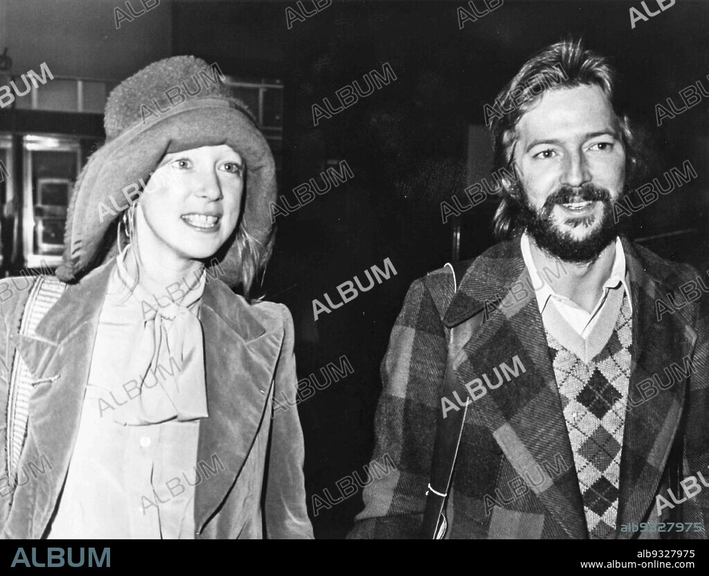 Eric Clapton and Pattie Boyd, London 1974.
