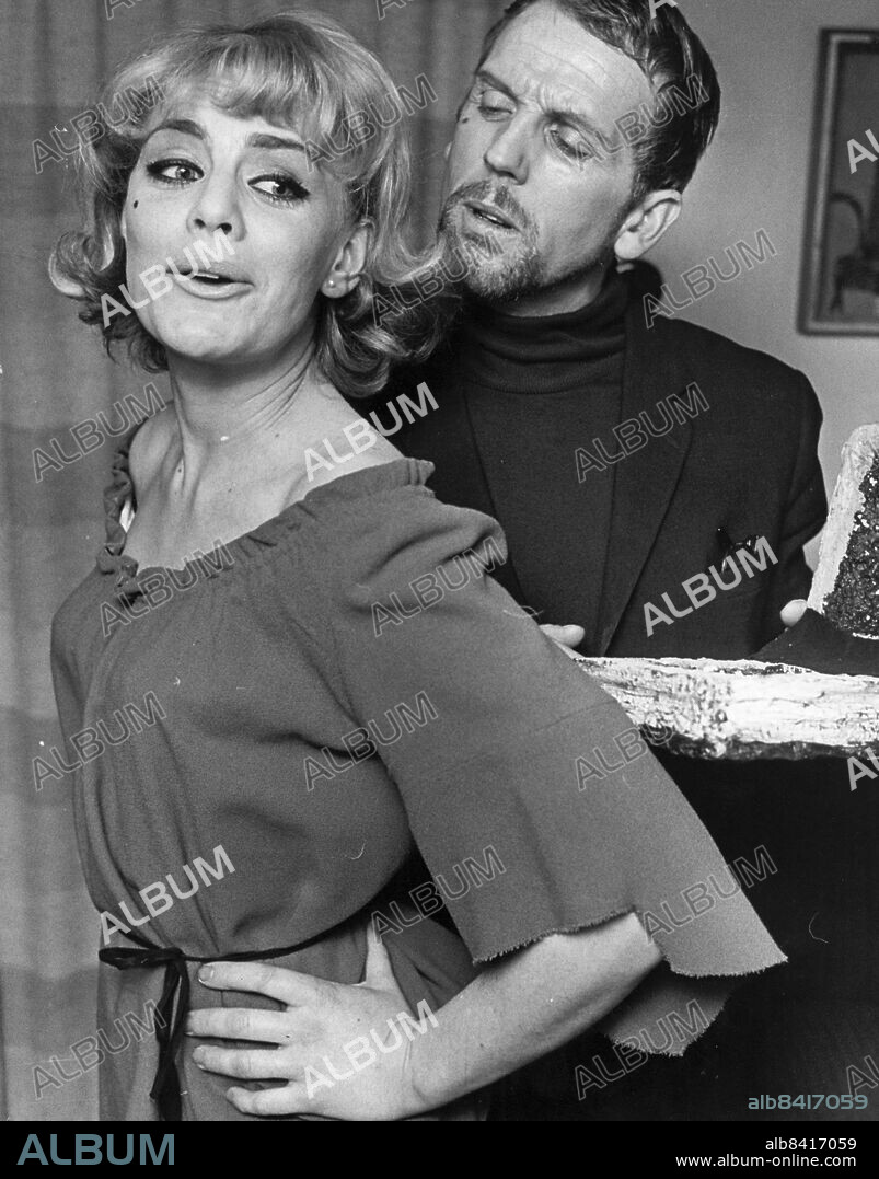 STOCKHOLM 1964-02-28. Sangrid Nerf och Owe Thörnqvist på Hamburger Börs . Sangrid Nerf och Owe Thörnquist. Foto: DN / TT / Kod: 192. ** SVD OUT **.