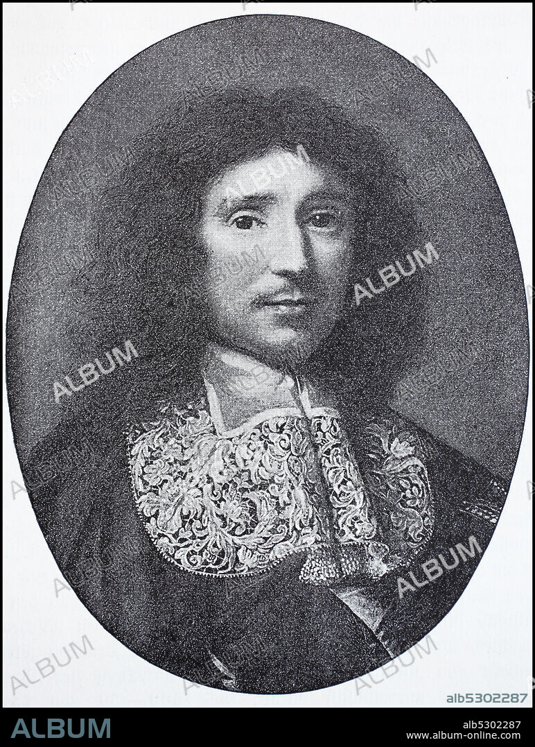 Jean-Baptiste Colbert, Marquis de Seignelay, August 29, 1619 - September 6, 1683, was a French statesman and the founder of mercantilism, he can be counted to pre-classical economics. Under the Sun King Louis XIV. He was successful finance minister  /  Jean-Baptiste Colbert, Marquis de Seignelay, 29. August 1619 - 6. September 1683, war ein französischer Staatsmann und der Begründer des Merkantilismus, Er kann zur vorklassischen Ökonomie gezählt werden. Unter dem Sonnenkönig Ludwig XIV. war er erfolgreicher Finanzminister, Historisch, historical, digital improved reproduction of an original from the 19th century / digitale Reproduktion einer Originalvorlage aus dem 19. Jahrhundert,.