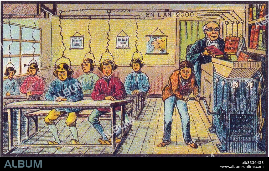 JEAN-MARC CôTé. At school. From the series "Visions of the Year 2000".