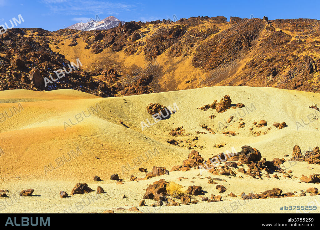 Pumice stone field, Teide National Park, UNESCO World Heritage Site, Tenerife, Canary Islands, Spain, Europe.