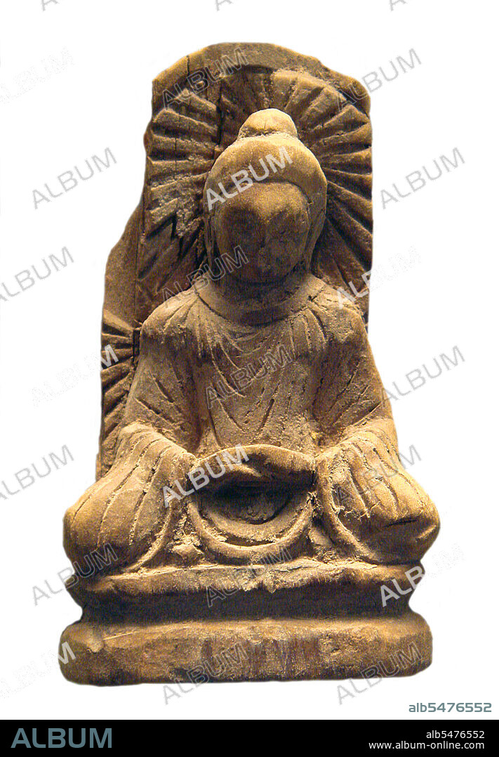 Serindian art developed from the 2nd through the 11th century C.E. in Serindia or Xinjiang, the western region of China that forms part of Central Asia. It derives from the art of the Gandhara district of what is now Afghanistan and Pakistan. Gandharan sculpture combined Indian traditions with Greek influences. Greek-influenced culture may have existed in the region before Alexander the Great's invasions, but the empires founded by him and his successors were a major syncretic cultural force. Buddhist missionaries travelling on the Silk Road introduced this art, along with Buddhism, into Xinjiang, where it mixed with Chinese and Persian influences. Serindian art was rediscovered through the expeditions of Sir Aurel Stein in Central Asia at the beginning of the 20th century.