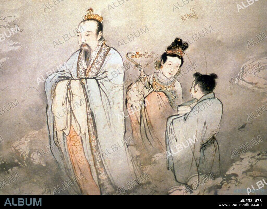 A hanging scroll (Chinese: ??; pinyin: lìzhóu; also called ? or ??) is one of the many traditional ways to display and exhibit Chinese painting and calligraphy. Displaying the art in such a way was befitting for public appreciation and appraisal of the aesthetics of the scroll in its entirety by the audience. The traditional craft involved in creating such a work is considered an art in itself. Mountings can be divided into a few sections, such as handscrolls, hanging scrolls, album leaves, and screens amongst others.