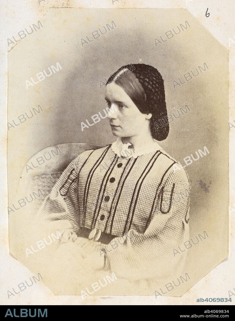 ROBERT GLOVER. A head and shoulders portrait of Mrs. Murray, wife of W.G. Murray. c. 1862. Photograph. Source: Photo 797/(6).