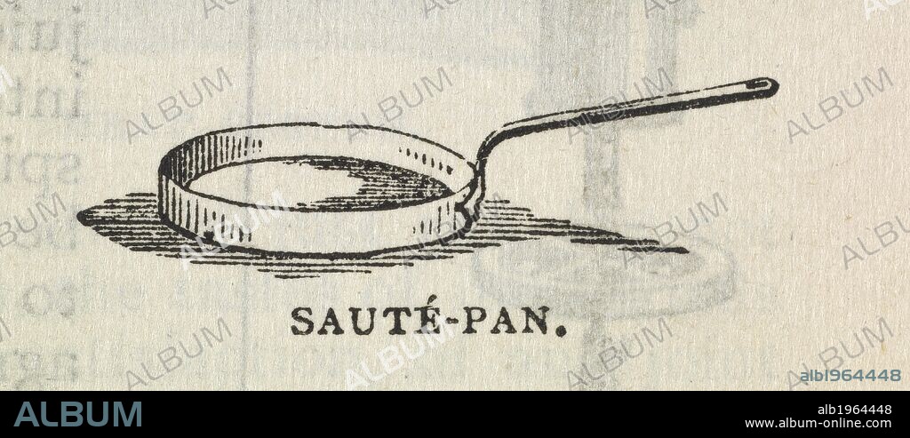 Saute Pan. The book of household management ... London : Ward, Lock, Bowden & Co., 1892. Source: 7942.dd.9, page 369. Language: English.