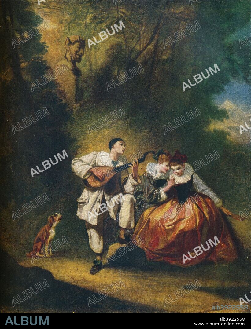 'Fete Galante', c1860. From The Connoisseur Volume LII. [The Connoisseur Ltd., London, 1918].