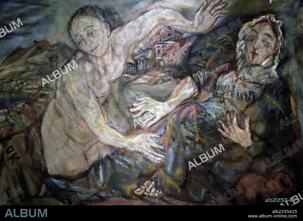 OSKAR KOKOSCHKA. KOKOSCHKA, OSKAR. PINTOR Y ESCRITOR AUSTRIACO. 1886-1980. " LA ANUNCIACION", AÑO 1911. GALERIA AUSTRIACA DE VIENA VIRGEN MARIA. ATENCION: AUTOR CONTEMPORANEO SUJETO A COPYRIGHT ©. EL CLIENTE FINAL ES RESPONSABLE DE LA GESTION DE LOS DERECHOS DE AUTOR CON LAS SOCIEDADES EXISTENTES DE GESTION DE DERECHOS O DIRECTAMENTE CON LOS ORGANISMOS TITULARES DE LOS MISMOS.
