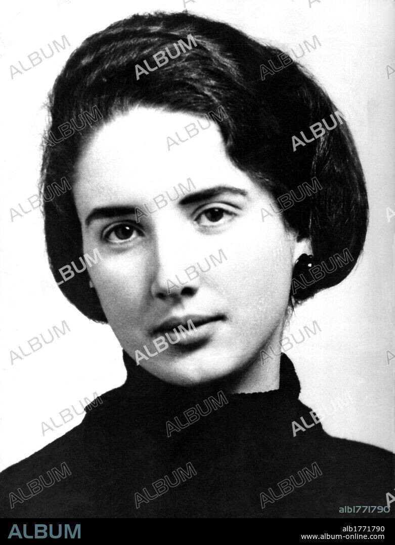 Portrait of Franca Viola. Portrait of the young Sicilian Franca Viola, the First Italian woman to refuse a forced wedding. Alcamo, 1960s.