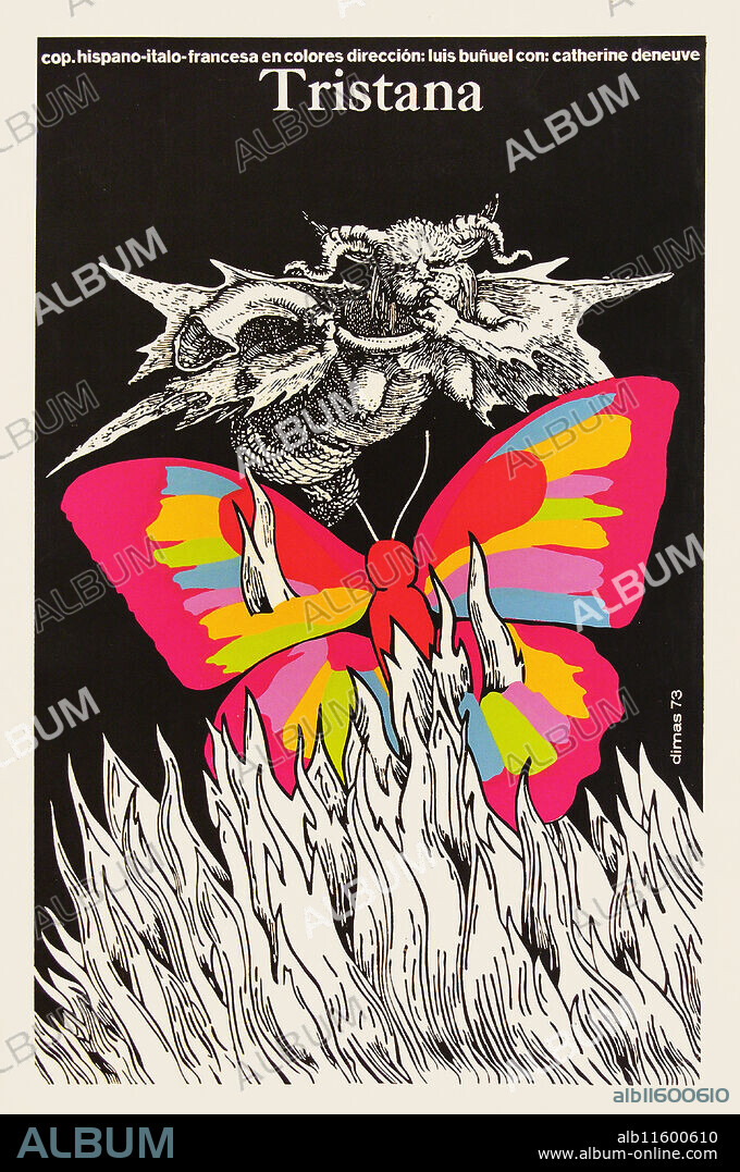 DIMAS (JORGE DIMAS GONZALES LINARES). Movie poster "Tristana" by Luis Buñuel.
