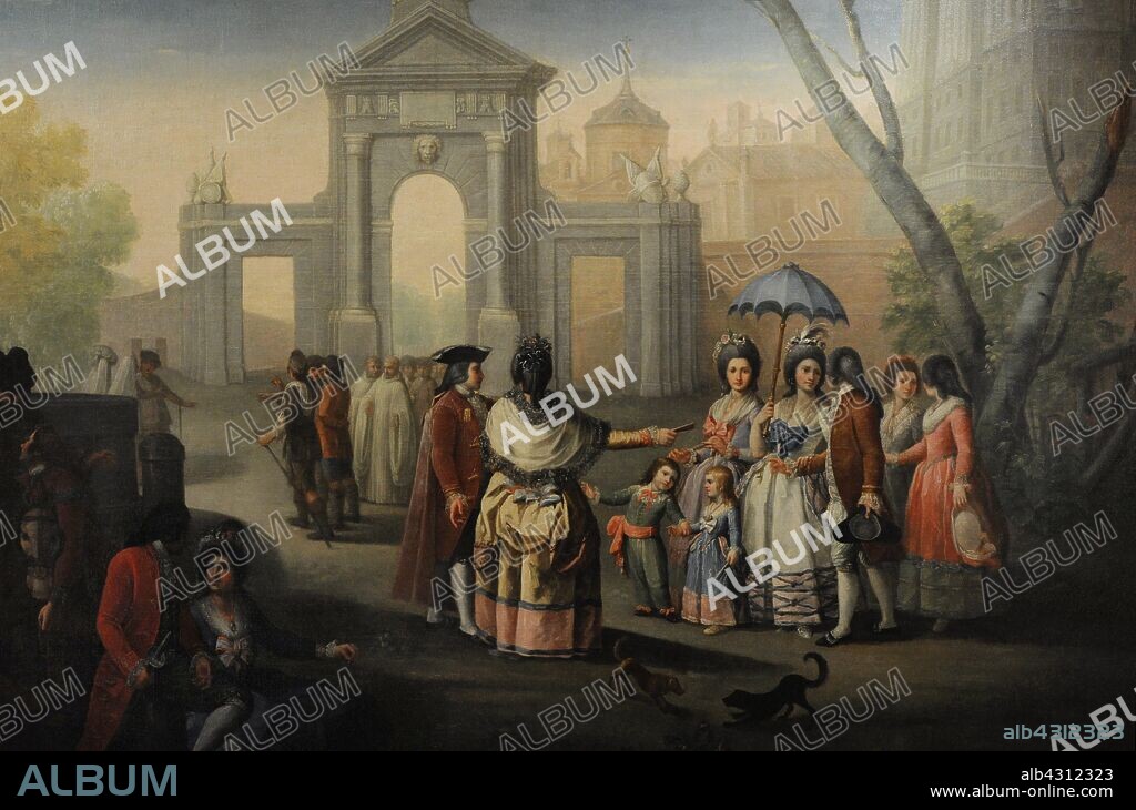 Gines Andres de Aguirre (1727-1800). Spanish painter. Gate of San Vicente, 1785. Madrid, Spain. History Museum. Madrid. Spain. (On loan, Prado Museum, Madrid).