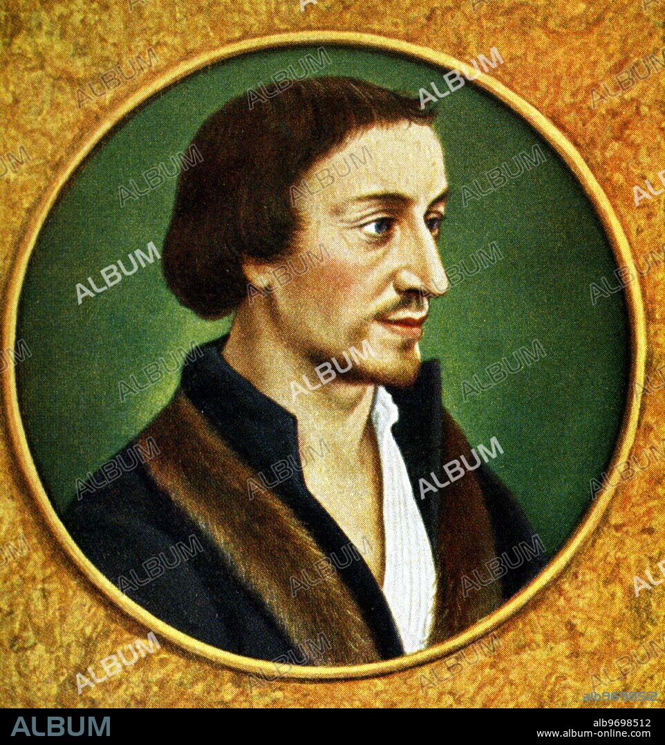 Philipp Melanchthon (born Philipp Schwartzerd) (February 16, 1497 - April 19, 1560) was a German professor and theologian, a key leader of the Lutheran Reformation, and a friend and associate of Martin Luther. A miniature by Hans Holbein 1530. ©TopFoto.