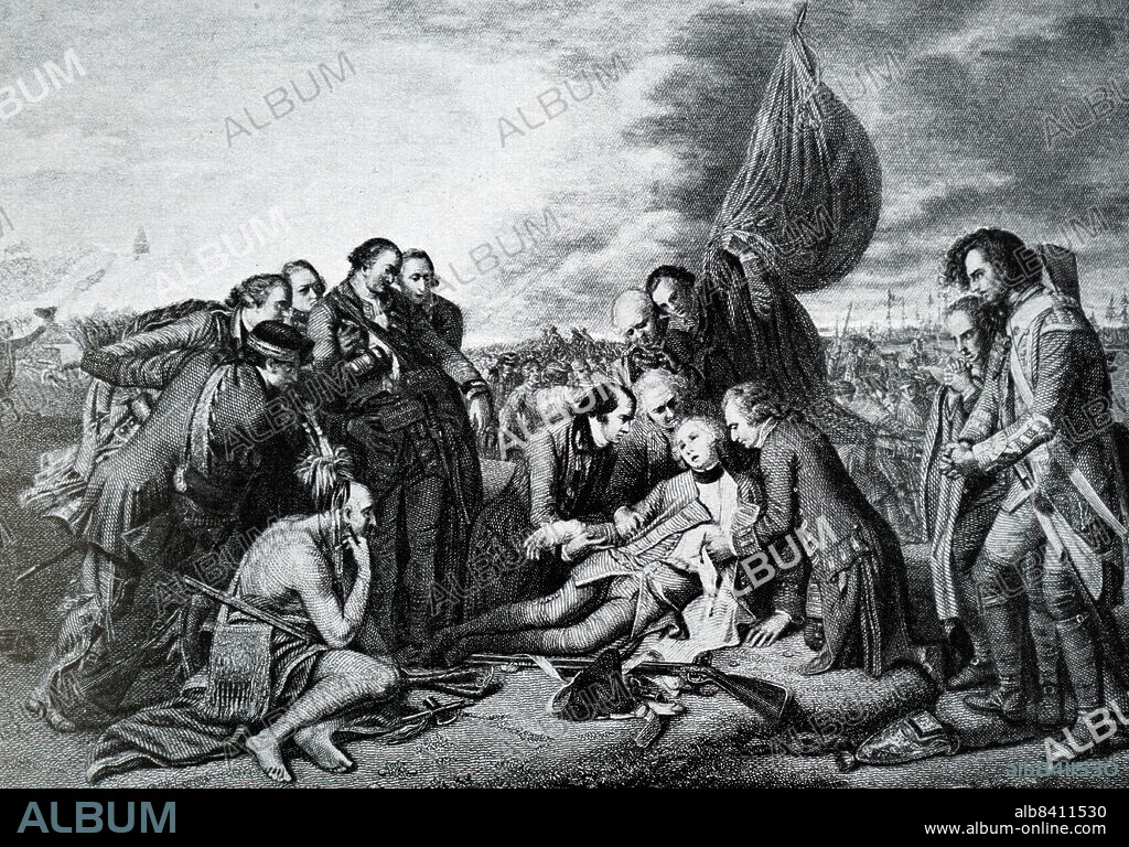 James Wolfe (2 January 1727 - 13 September 1759) was a British Army officer known for his training reforms and remembered chiefly for his victory in 1759 over the French at the Battle of the Plains of Abraham in Quebec as a major general. The Death of General Wolfe is a 1770 painting by Anglo-American artist Benjamin West.