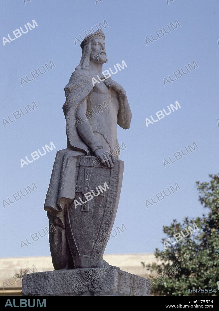 VICTOR HEVIA (1885-1957). ALFONSO II EL CASTO - 1942.