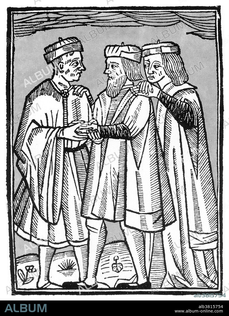 Bartolomeo della Rocca, also known as Cocles (March 19, 1467 - September 9, 1504) was an Italian scholar of chiromancy, physiognomy, astrology, and geomancy. In 1498, he participated in the preparation of a list of predictions relating to the life expectancies of different personalities for Giovanni Bentivoglio, dictator of Bologna and father of his boss Alessandro Bentivoglio. His main work, "Chiromantie ac physionomie anastasis" was published in 1504. Ermes Bentivoglio had Cocles assassinated because of his prediction that Ermes would die in battle. The palmist may be Cocles himself. The identity of the client is unknown but can be speculated to be Bentivoglio.