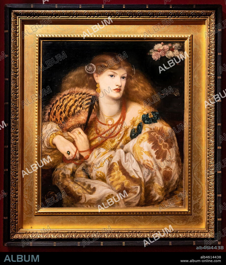 "Monna Vanna", (1866) by Dante Gabriel Rossetti (1828-1882); oil painting on canvas. The model is Alexa Wilding.