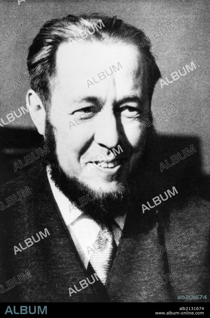 Soviet dissident writer alexander solzhenitsyn, 1960s. 01/02/2013