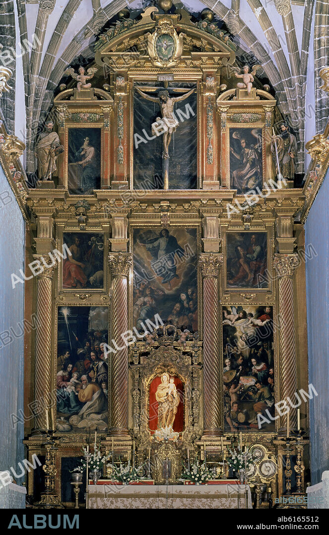 ALONSO CANO. RETABLO MAYOR DE LA IGLESIA DE NUESTRA SEÑORA DE LA OLIVA - 1630 - BARROCO ESPAÑOL -.