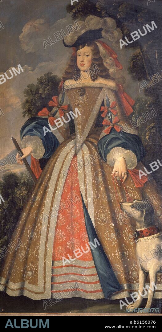 ANONIMO SIGLO XVII. LA INFANTA MARGARITA DE AUSTRIA - SIGLO XVII - OLEO/LIENZO - 197 x 106 cm.