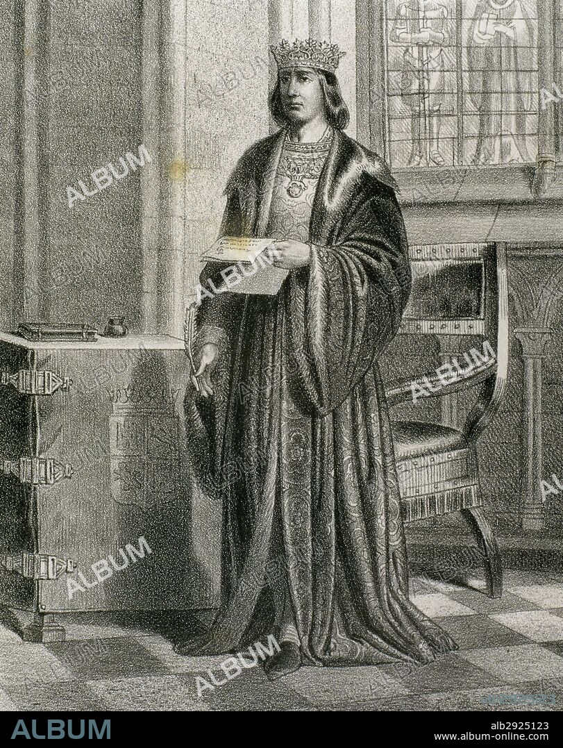 John II of Castile (1405-1454). King of Castile and Leon. Engraving in Spain Illustrated History, 19th century.