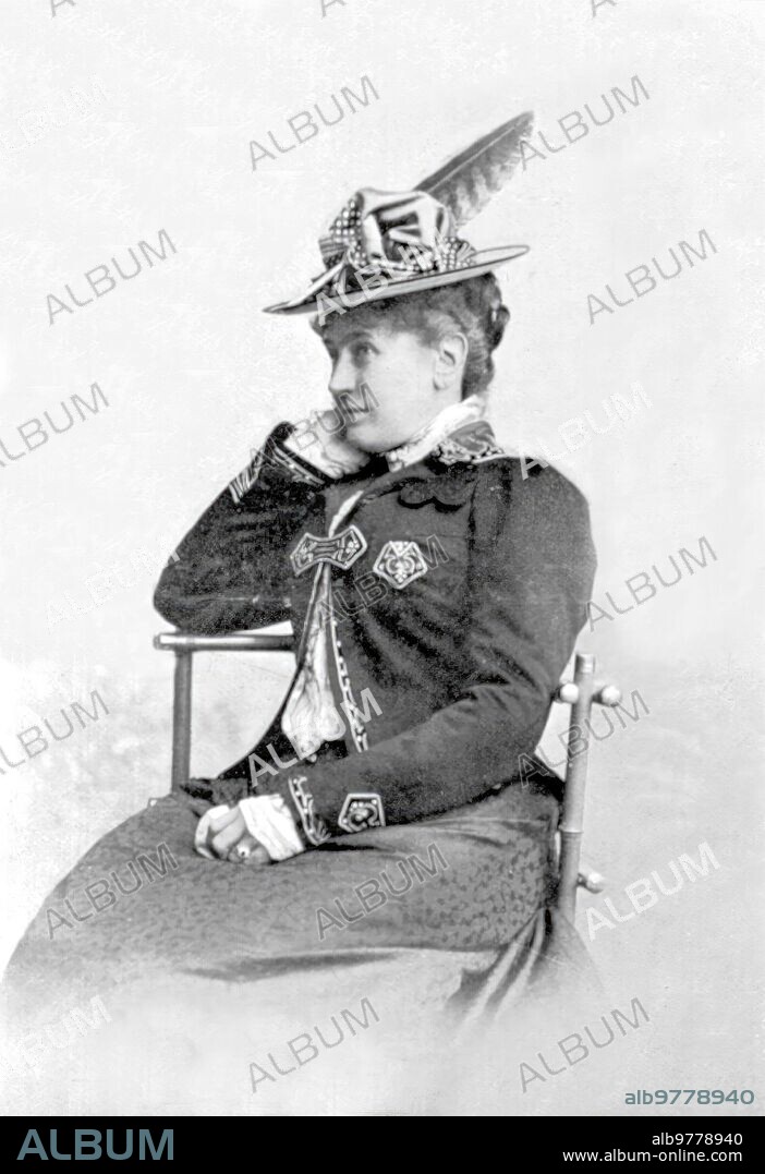 Octubre 1907. Katharina Schratt amante del Emperador de Austria Francisco José.