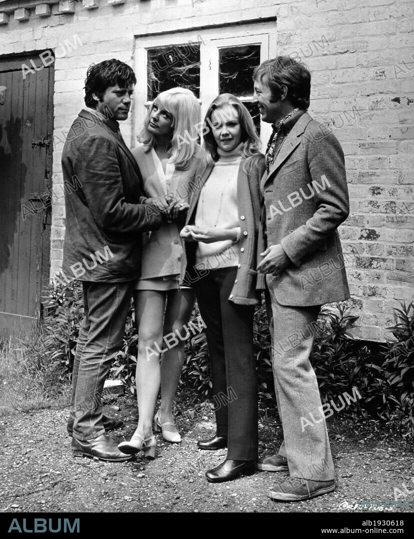 HAYLEY MILLS, NOEL HARRISON and OLIVER REED in TAKE A GIRL LIKE YOU, 1970, directed by JONATHAN MILLER. Copyright ALBION FILM CORP.