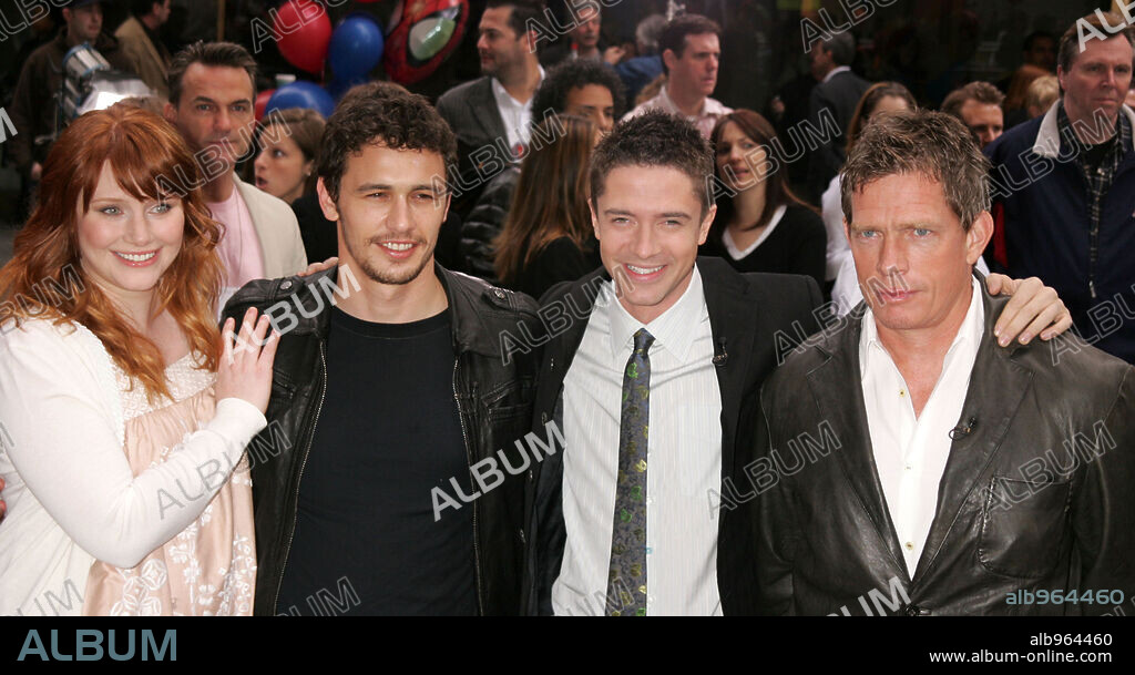Apr 30, 2007 - New York, NY, USA - Actors BRYCE DALLAS HOWARD, JAMES FRANCO, TOPHER GRACE and THOMAS HADEN CHURCH  from the cast of the new movie 'Spider-Man 3' at the 'Today' show held at Rockefeller Plaza. 30/04/2007