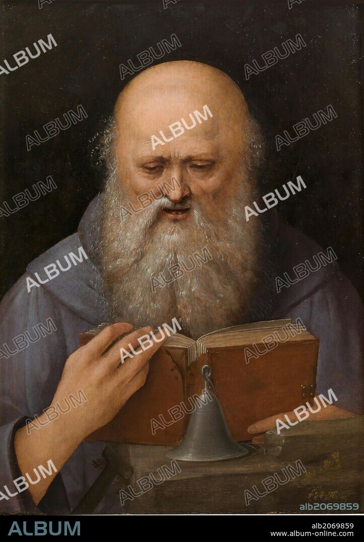 Giovanni Agostino da Lodi / 'Saint Anthony the Abbot Meditating', ca.  1510, Italian School, Oil on panel, 42,5 cm x 30,5 cm, P07691.