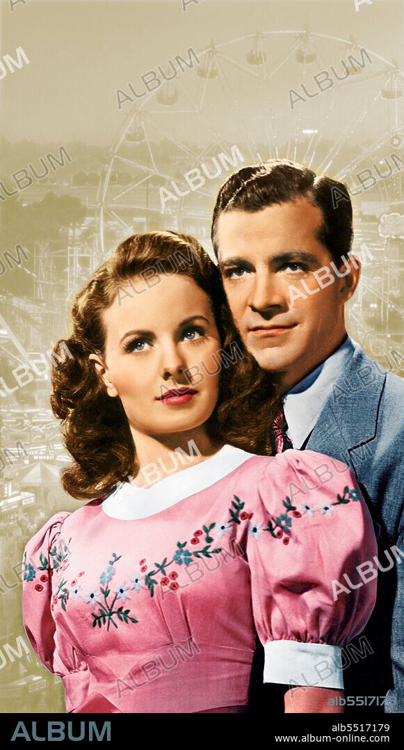 DANA ANDREWS and JEANNE CRAIN in STATE FAIR, 1945, directed by WALTER LANG. Copyright 20TH CENTURY FOX.