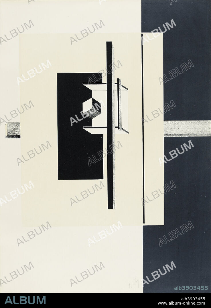 EL LISSITZKY. 1o Kestnermappe Proun [Proun. 1st Kestner Portfolio]. Date/Period: 1923. Print. Portfolio of six lithographs (two with collage), cover and title page. Height: 600 mm (23.62 in); Width: 440 mm (17.32 in).