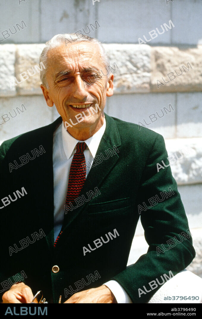 World famous French oceanographer, Jacques-Yves Cousteau, photographed in 1968 at the Oceanographic Museum in Monaco.