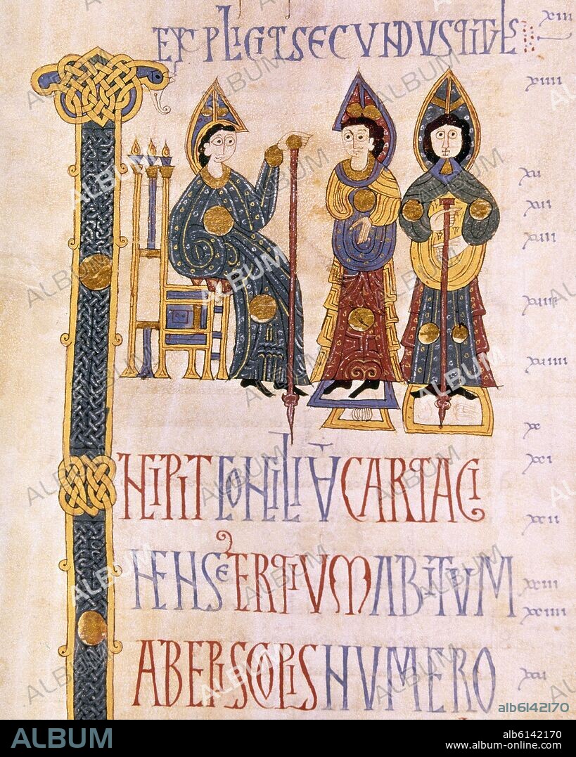 CODICE EMILIANENSE - MOZARABE - FOL 85V - SIGLO X - PROCEDENTE DE SAN MILLAN DE LA COGOLLA.