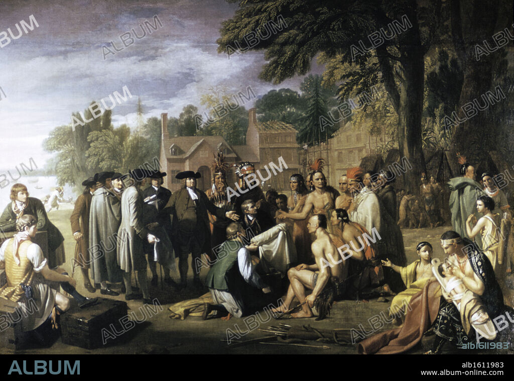 Penn's Treaty with the Indians  Benjamin West (1738-1820 American).